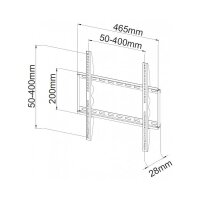 Techly Wandhalterung für LCD TV LED 23"-55" Slim fix, weiß