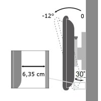 Techly Wandhalterung für LCD TV LED...