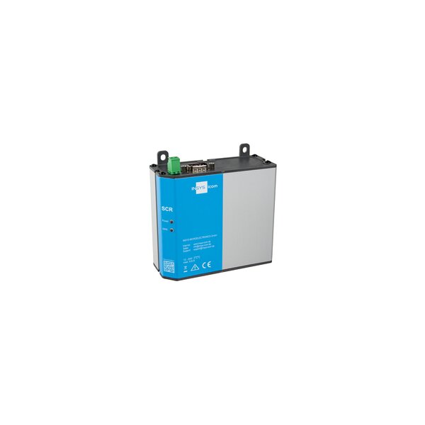 Insys Microelectronics icom SCR-E200 - LAN-Router - Grau - DIN-Schienen-/Wandmontage - Leistung - Signalstärke - WAN - IP40 - IEC/EN 62368-1 - CE - FCC Part 15 Class B - IC