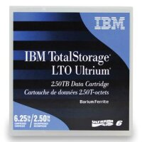 IBM LTO Ultrium 6 - LTO - 2500 GB - 6250 GB - 10 - 45 °C - 10 - 80% - 885 m