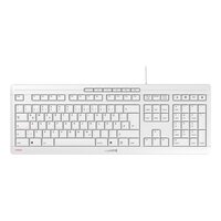 Cherry STREAM KEYBOARD - Kabelgebundene Tastatur - hellgrau - USB (QWERTZ - DE) - Standard - USB - Mechanischer Switch - QWERTZ - Weiß
