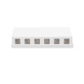 DIGITUS DN-93705 - Aufputzbox für Keystone Module reinweiß, 6-Port