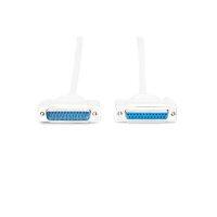 DIGITUS AK-610201-020-E - Datatransfer Verlängerungskabel, D-Sub25 St/Bu, 2.0m, Seriell/Parallel, vergossen, be