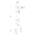Neomounts FPMA-D550DVBLACK Monitorarm 10-32" - vertikale Montage - Klemme/Durchführung - 25,4 cm (10") - 81,3 cm (32") - 100 x 100 mm - Höhenverstellung - Schwarz