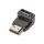 DIGITUS AK-330502-000-S - HDMI Adapter, Typ A, 90ø angled St/Bu, Ultra HD 60p, sw, gold