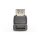 DIGITUS AK-330502-000-S - HDMI Adapter, Typ A, 90ø angled St/Bu, Ultra HD 60p, sw, gold
