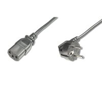 DIGITUS AK-440100-018-S - Netzanschlussk.,CEE 7/7 (Typ-F) 90ø gewink.- C13 St/Bu, 1.8m, H05VV-F3G 0.75qmm, schwarz