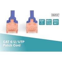 DIGITUS DK-1612-020/B - CAT 6, U-UTP Patchkabel, PVC AWG 26/7, Länge 2 m, Farbe Blau