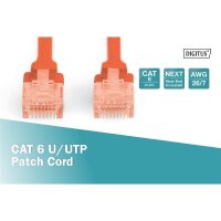 DIGITUS DK-1612-020/R - CAT 6, U-UTP Patchkabel, PVC AWG 26/7, Länge 2 m, Farbe Rot