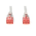 DIGITUS DK-1617-020S - CAT 6 U-UTP Slim Patchkabel, Cu, LSZH AWG 28/7, Länge 2 m, Farbe Grau