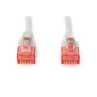 DIGITUS DK-1617-030S - CAT 6 U-UTP Slim Patchkabel, Cu, LSZH AWG 28/7, Länge 3 m, Farbe Grau
