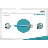 DIGITUS DK-1623-A-VH-1 - CAT 6A U-FTP Installationskabel, 500 MHz Eca (EN 50575), AWG 23/1, 100 m Karton, Sx, Blau