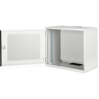 DIGITUS DN-19-09U-S-PD - 9HE Wandgehäuse, SOHO, unmontiert 460x540x400 mm, perforierte Fronttür, grau