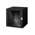 DIGITUS DN-19-12U-6/6-SW - 12HE Wandgehäuse, Unique 643x600x600 mm, Farbe Schwarz (RAL 9005)