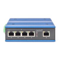 DIGITUS DN-651118 - Industrieller 5-Port Gigabit Switch DIN rail, erweiterter Temp.Bereich