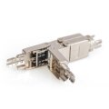 DIGITUS DN-93912 - CAT 6A CAT Verbinder, 500 MHz für AWG 22-26, geschirmt mit Metallschraubkappe