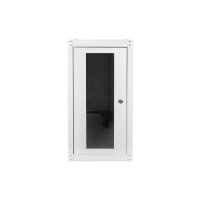 DIGITUS DN-CC-9002 - Computergehäuse mit Nivellierfüßen, 670x300x600 mm Innenm. 581x292x550 mm, Glastür, Lüfter, RAL 7035