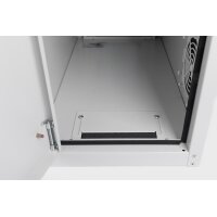 DIGITUS DN-CC-9002 - Computergehäuse mit Nivellierfüßen, 670x300x600 mm Innenm. 581x292x550 mm, Glastür, Lüfter, RAL 7035