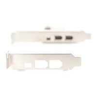 DIGITUS DS-30201-5 - IEEE 1394a Schnittstellenkarte, PCIexpress, 4 Port 1x ext. 1394mini, 2x ext./1x int. 1394a Ports