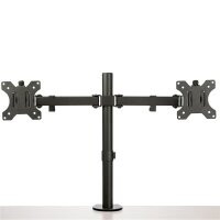 StarTech.com Monitorarm für 2 Monitore mit Schreibtischhalterung - Tischklemme - VESA-Monitorhalterung für bis zu 32-Zoll-Displays - Ergonomischer Gelenkmonitorarm - höhenverstellbar - neigbar - drehbar - Klemme - 16 kg - 81,3 cm (32") - 100 x 100 mm - Hö