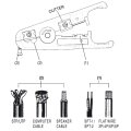 DIGITUS DN-94001 - Multifunktions-Abisolierwerkzeug für Mehraderkabel, bis zu AWG 24