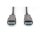 DIGITUS AK-330125-200-S - HDMI AOC Hybrid Glasfaser Anschlusskabel, Typ A St/St, 20m, UHD 4K@60Hz, CE, gold, sw