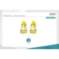 DK-1644-A-070/Y - CAT 6A S-FTP Patchkabel, Cu, LSZH AWG 26/7,  7 m,  Gelb