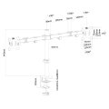 Neomounts FPMA-D550DBLACK Monitorarm 10-32" - Klemme/Durchführung - 25,4 cm (10") - 81,3 cm (32") - 100 x 100 mm - Höhenverstellung - Schwarz