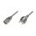DIGITUS AK-440101-018-S - Netzanschlusskabel, CEE 7/7 (Typ-F) - C13 St/Bu, 1.8m, H05VV-F3G 0.75qmm, schwarz