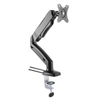 Techly Schreibtischhalterung mit Gasdruckfeder für 1 TV 13"-27", mit USB und Audio