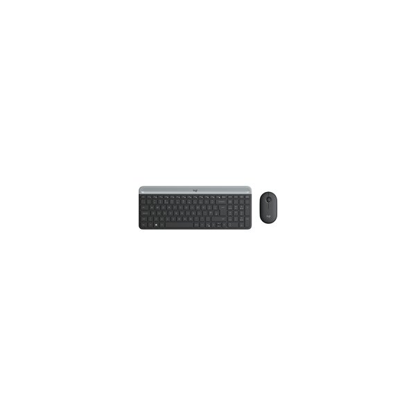 Logitech 920-009188 - Volle Größe (100%) - Kabellos - RF Wireless - QWERTZ - Graphit - Maus enthalten