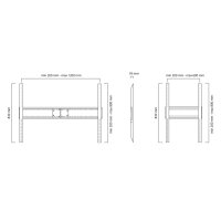 Neomounts LFD-W1500 - Wandhalterung für...