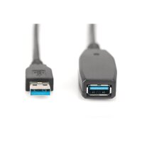 DIGITUS DA-73105 - USB 3.0 Aktiv Verlängerungskabel Länge: 10 m