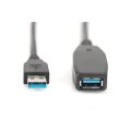 DIGITUS DA-73105 - USB 3.0 Aktiv Verlängerungskabel Länge: 10 m