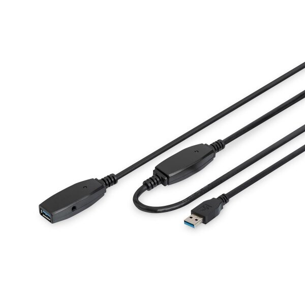 DIGITUS DA-73106 - USB 3.0 Aktiv Verlängerungskabel Länge: 15m