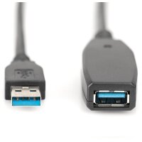 DIGITUS DA-73107 - USB 3.0 Aktiv Verlängerungskabel...