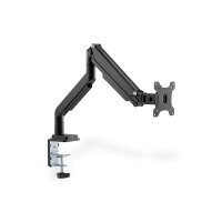 DIGITUS DA-90394 - Single Gasdruckfeder Monitor Klemm-Halter 15-32", 9 kg (max.), schwarz