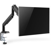 DIGITUS DA-90394 - Single Gasdruckfeder Monitor Klemm-Halter 15-32", 9 kg (max.), schwarz