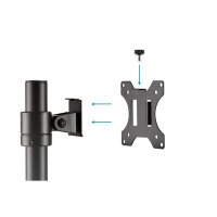 DIGITUS DA-90397 - Single Monitor Säulen-Halterung 15-32", 8 kg (max.), schwarz