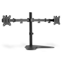 DIGITUS DA-90401 - Dual Monitor-Halter mit Standfuß 15-32", 2x 8 kg (max.), schwarz