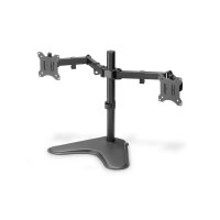 DIGITUS DA-90401 - Dual Monitor-Halter mit Standfuß 15-32", 2x 8 kg (max.), schwarz