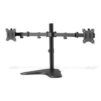 DIGITUS DA-90401 - Dual Monitor-Halter mit Standfuß 15-32", 2x 8 kg (max.), schwarz