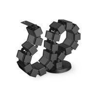 DIGITUS DA-90505 - Flexible Kabelführung, Farbe: schwarz Länge: 1,3 m