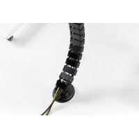 DIGITUS DA-90505 - Flexible Kabelführung, Farbe: schwarz Länge: 1,3 m