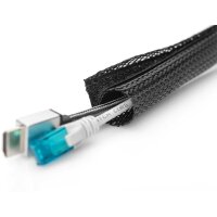DIGITUS DA-90507 - Kabelschlauch, Farbe schwarz, 2m