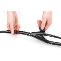 DIGITUS DA-90508 - Kabelschlauch, schwarz, 5m PET
