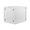 DIGITUS DN-10-06U-4 - 254 mm (10") 6HE Wandgehäuse 330x312x400 mm, Farbe Grau (RAL 7035)