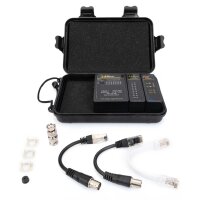 DIGITUS DN-14001-1 - Kabeltester, Netzwerk, RJ45, BNC Hauptgerät, Remote, PoE Tester, mit Schutzkoffer