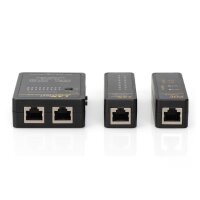 DIGITUS DN-14001-1 - Kabeltester, Netzwerk, RJ45, BNC Hauptgerät, Remote, PoE Tester, mit Schutzkoffer