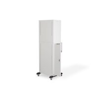 DIGITUS DN-39007 - Mobile Arbeitsstation mit 3 Abteilungen, IP20 1800x600x600 mm, RAL 7035 Geh., RAL 7031 Tür